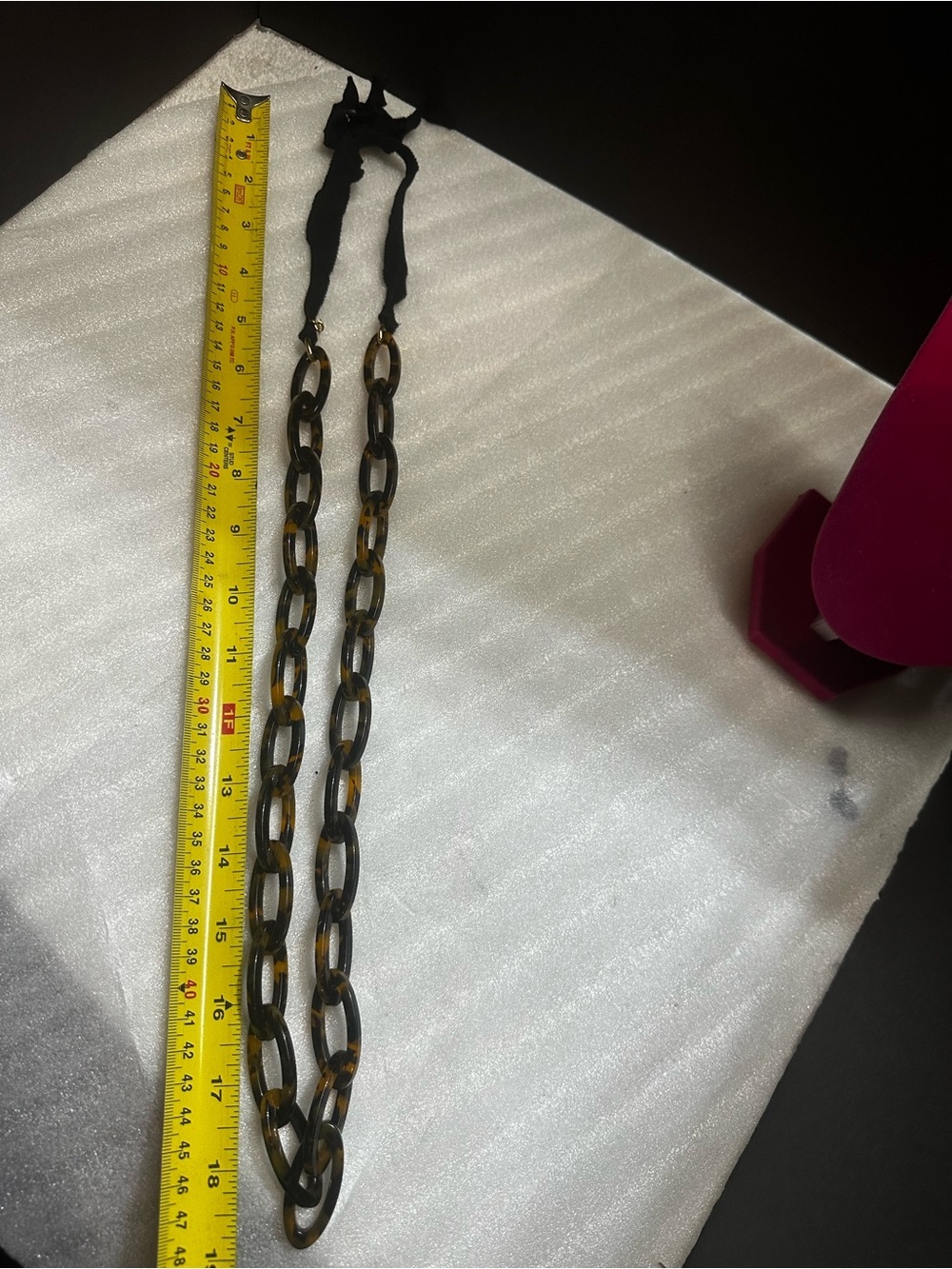 J. Crew Tortoiseshell Link Necklace - Brown and Black - Picture 3 of 3
